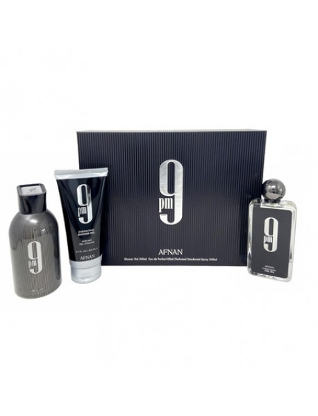 Afnan 9PM pour Homme EDP 100ml + SHG 150ml + DSP 150ml SET 