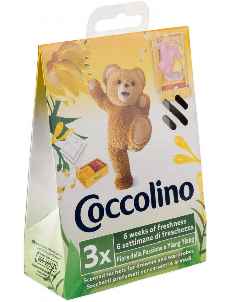 Coccolino Ylang Ylang vankúšiky do skrine 3 ks 