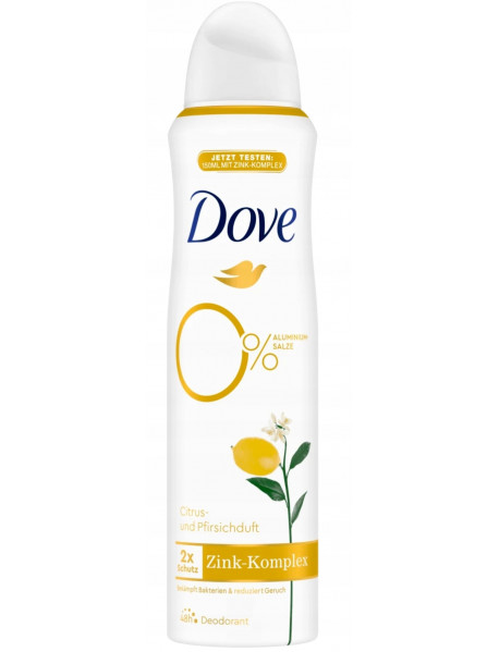 Dove Citrus a Broskyňa deospray 150 ml