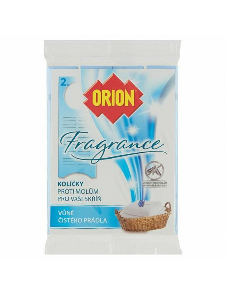 Orion Fragrance štipce do skrine proti moliam - čistá bielizeň 2ks