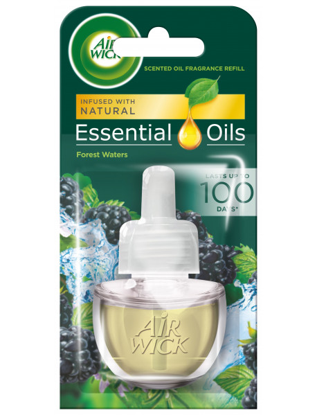 Air Wick Essential Oils náplň do elektrického osviežovača vzduchu Forest Waters 19 ml