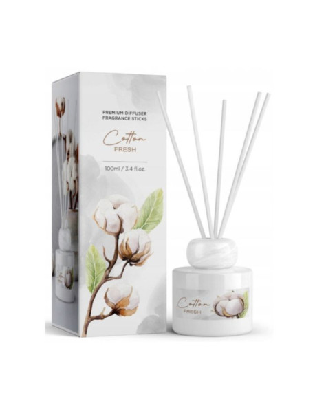 Bartek Candles Cotton Fresh difuzér 100 ml Bartek Candles Cotton Fresh difuzér 100 ml