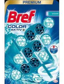 Bref Color Aktiv tuhý WC blok Ocean 3 x 50 g
