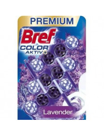 Bref Color Aktiv tuhý WC blok Lavender 3 x 50 g