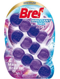 Bref Brilliant Gel Magic Breeze, wc blok 3 x 42 g