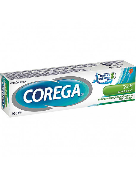 Corega extra silný fixačný krém svieži dych 40 g