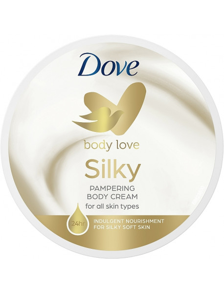 Dove Body Silk ošetrujúci telový krém 300 ml Dove Body Silk ošetrujúci telový krém 300 ml