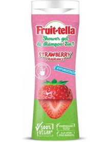 Fruit-tella 2v1 sprchový gél a šampón Jahoda 300 ml Fruit-tella 2v1 sprchový gél a šampón Jahoda 300 ml