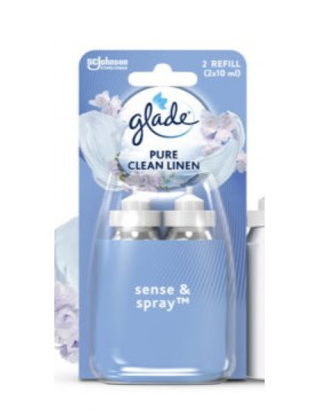 Glade Sense & Spray Pure Clean Linen náhradná náplń 2x18 ml