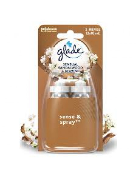 Glade Sense & Spray Sensual Sandalwood & Jasmine náhradná náplń 2x18 ml