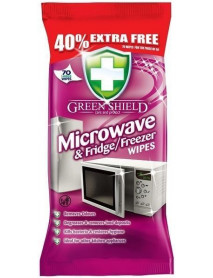 GREEN SHIELD čistiace obrúsky na mikrovlnky, chladničky a mrazničky 4in1 70 ks