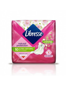 Libresse Ultra Normal Wing hygienické vložky, 10 ks Natural Protection Libresse Ultra Normal Wing hygienické vložky, 10 ks Natural Protection