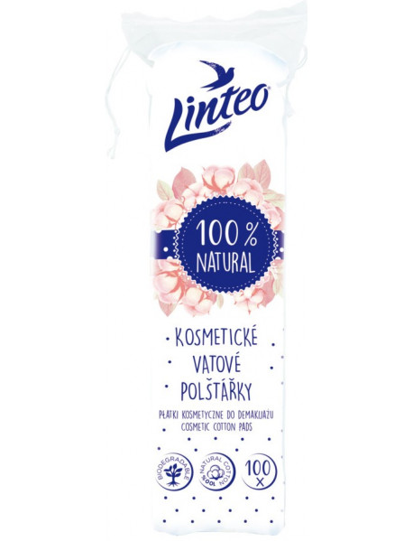 Linteo 100% Natural odličovacie tampóny 100 ks Linteo 100% Natural odličovacie tampóny 100 ks