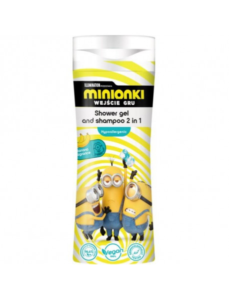 Minions sprchový gél a šampón Banana 2in1 300 ml Minions sprchový gél a šampón Banana 2in1 300 ml