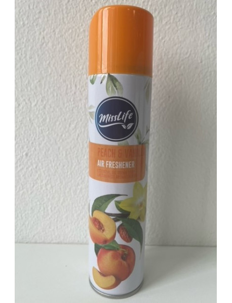 MissLife osviežovač vzduchu - broskyňa a vanilka 300 ml 