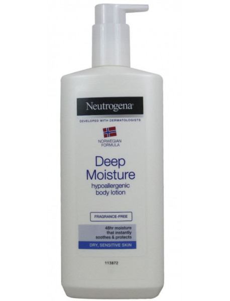 Neutrogena Deep Moisture telové mlieko pre suchú pokožku 250 ml 