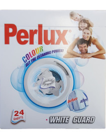 Perlux White Guard obrúsky na bielu bielizeň a biele oživenie 24 ks 