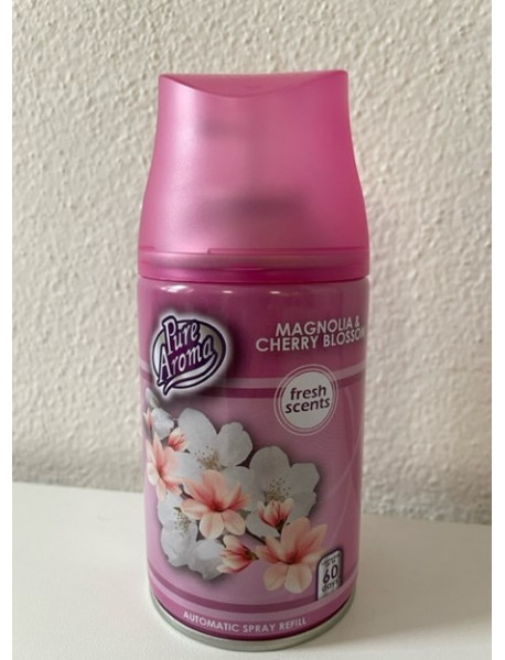 Pure Aroma náplň do osviežovača vzduchu - magnólia a čerešňový kvet - 250 ml Pure Aroma náplň do osviežovača vzduchu - magnólia a čerešňový kvet - 250 ml