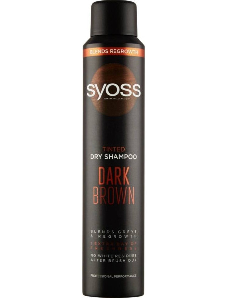 Syoss Dark Brown suchý šampón 200 ml