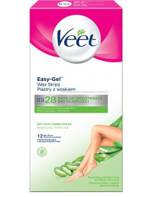 Veet Natural Inspirations Legs & Body voskové pásiky 12 ks