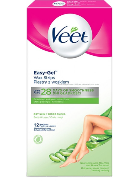 Veet Natural Inspirations Legs & Body voskové pásiky 12 ks