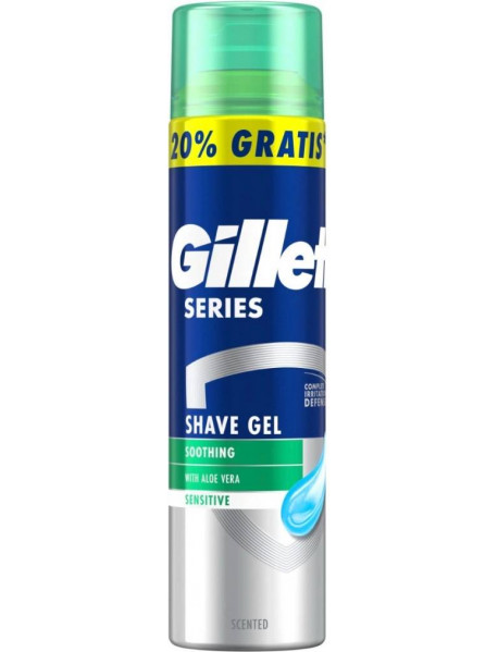 Gillette Series upokojujúci gél na holenie s aloe vera 200 ml Gillette Series upokojujúci gél na holenie s aloe vera 200 ml