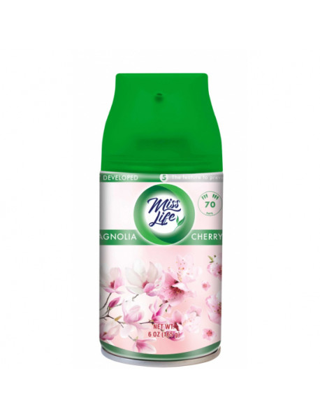 Miss Life Magnolia & Cherry Blossom náhradná náplň do elektrického osviežovača 250 ml