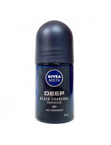 Nivea Men Deep Charcoal Dark Wood guľočkový deodorant 50 ml