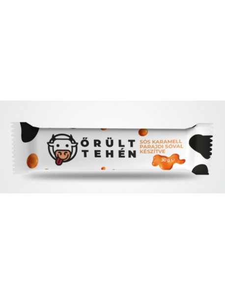 Čokoládový tyčinka Őrült Tehén - Slaný karamel v horkej čokoláde 30 g