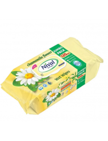 Nival Wet wipes vlhčené utierky Chamomile flower  120 ks