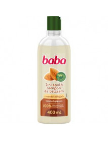 Baba šampón s balzamom pre všetky typy vlasov 2in1 Mandľový olej 400 ml