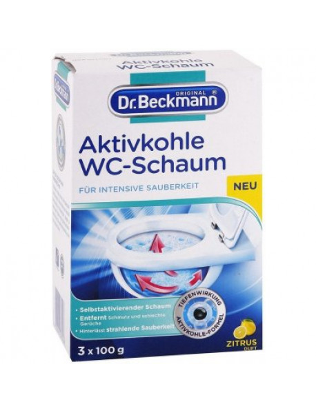 DR. Beckmann wc pena s aktívnym uhlím 3 x 100 g