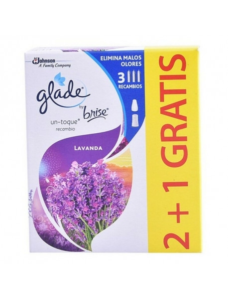 Glade Touch & Fresh Levanduľa aerosólový osviežovač vzduchu náplň 3 x10ml