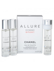 Chanel Allure Homme Sport 3x20 ml EDT MAN náplne