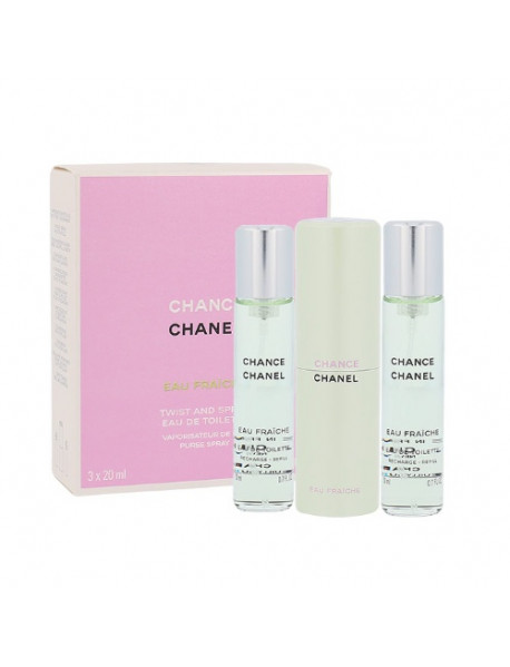 Chanel Chance Eau Fraiche 3x20 ml EDT s rozprašovačom WOMAN
