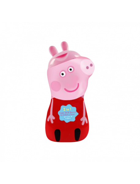 Air-Val Peppa Pig 2D detský sprchový gél a šampon 400 ml 